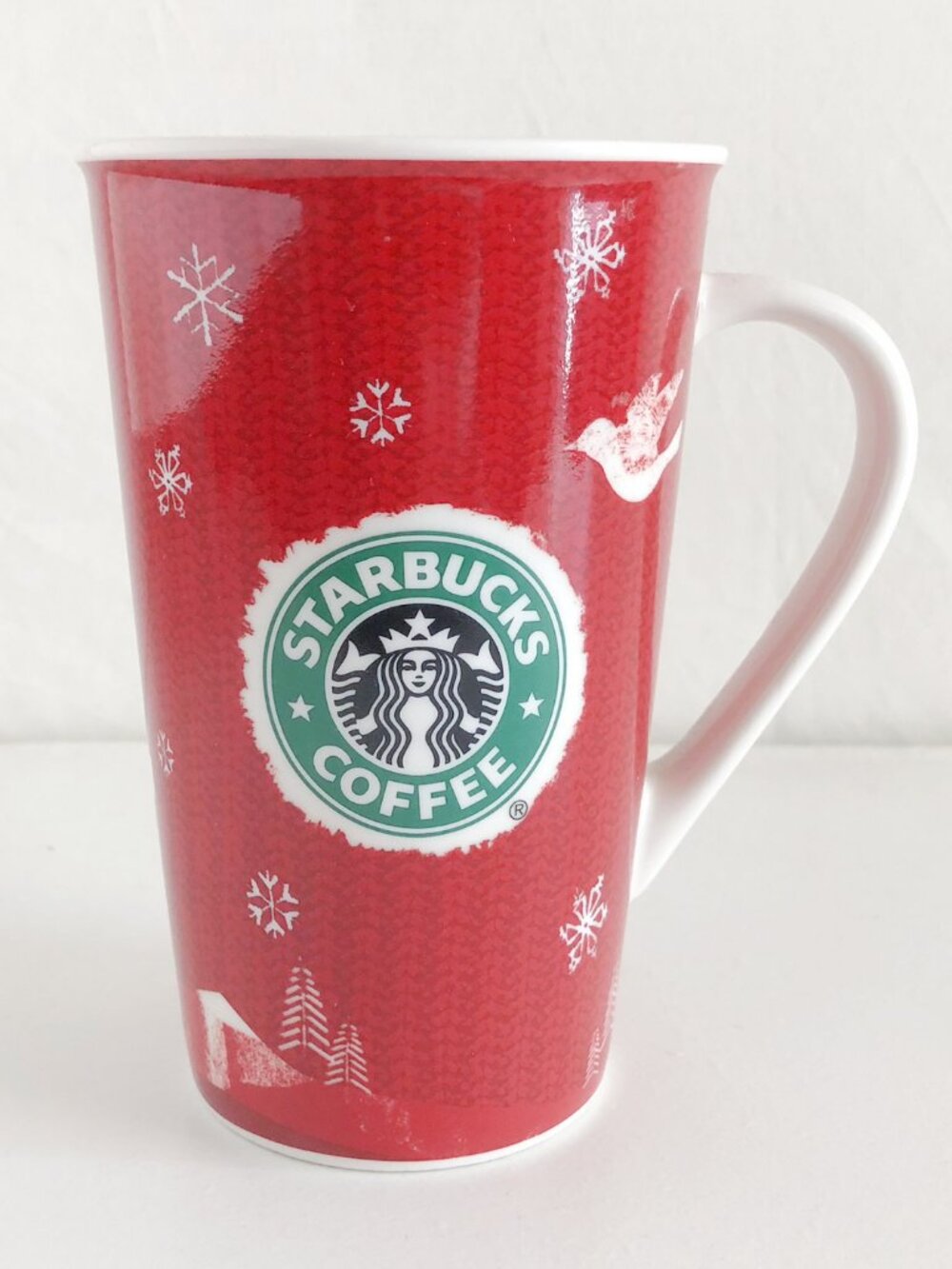 Retro Starbucks Red Tall Holiday Mug Christmas Mug